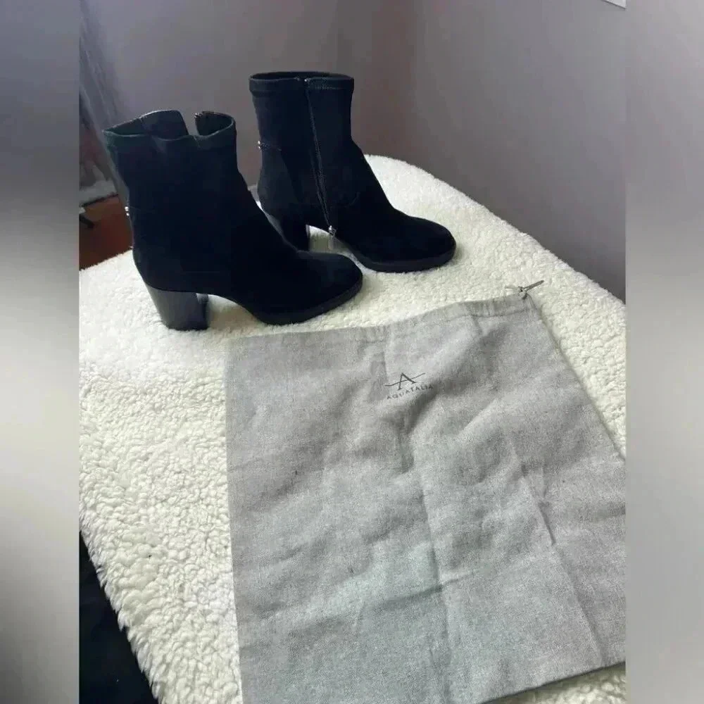 Aquatalia Suede Waterproof Booties in SIZE US 7.5 - Picture 4 of 7